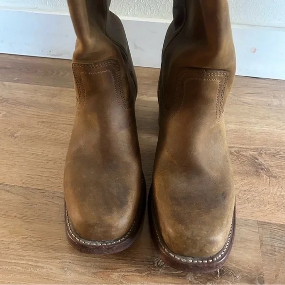 Frye Tan Leather Boots - Picture 3 of 8